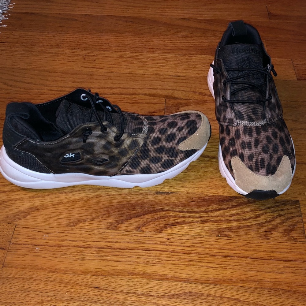 Reebok leopard print sneakers